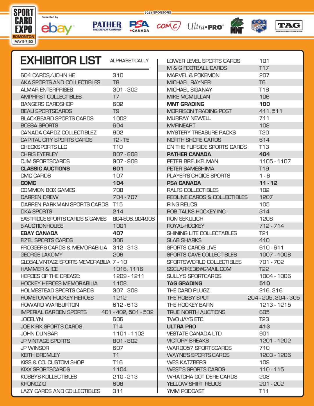 Dealers Sport Card Expo Edmonton